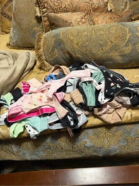 Victoria's Secret Assorted Pastel & Black Thong Lot
